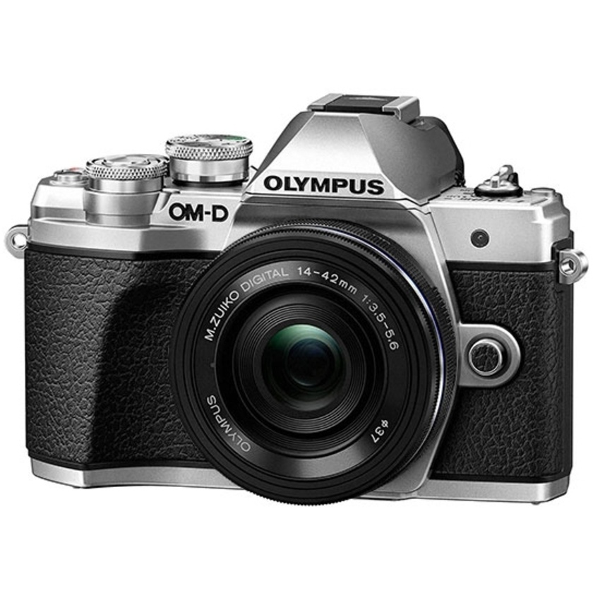 Olympus OM-D E-M10 Mark III Mirrorless Camera with 14-42mm Lens (Silver)