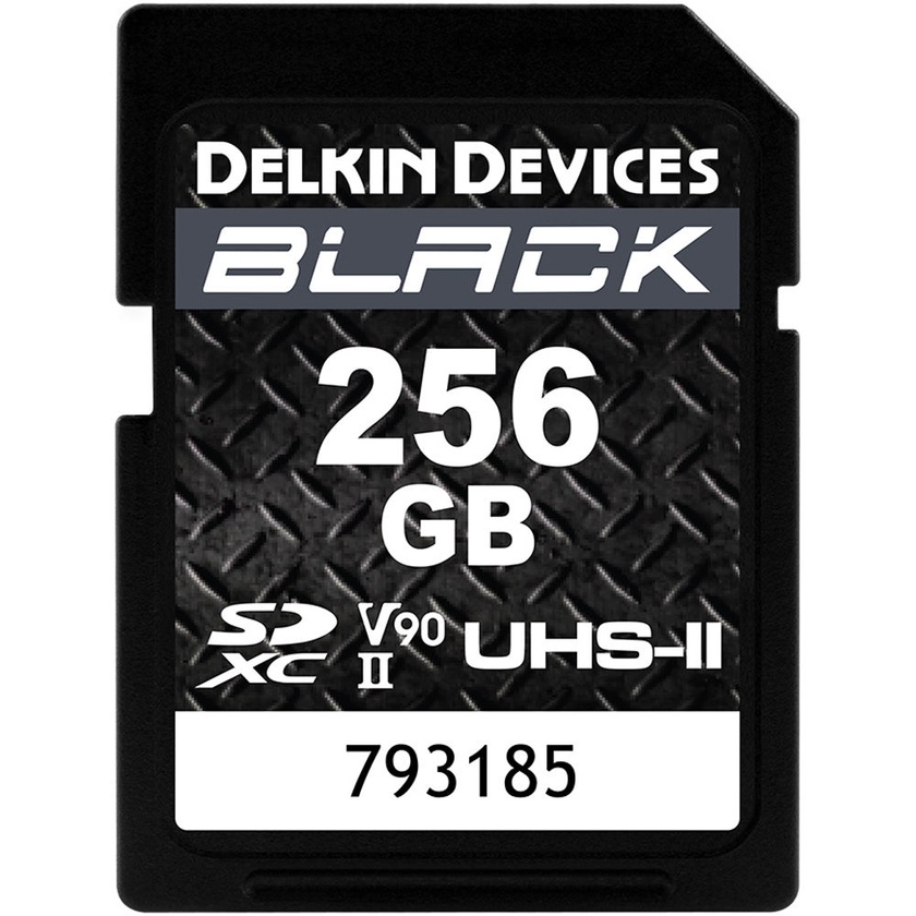 Delkin DSDBV90256 256GB UHS-II SDXC Memory Card (Black)