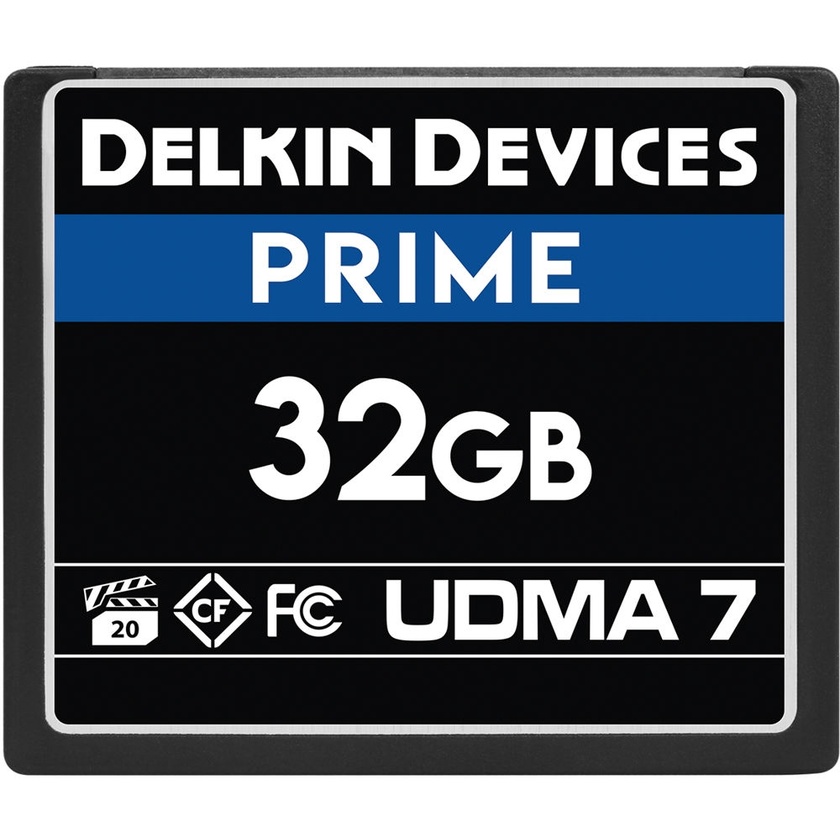 Delkin DDCFB105032G 32GB PRIME UDMA 7 CompactFlash Memory Card
