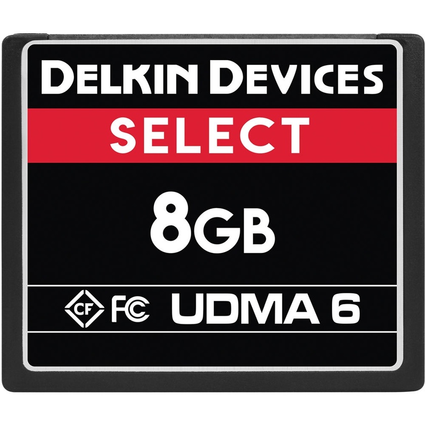 Delkin DDCFR500-8GB 8GB SELECT UDMA 6 CompactFlash Memory Card
