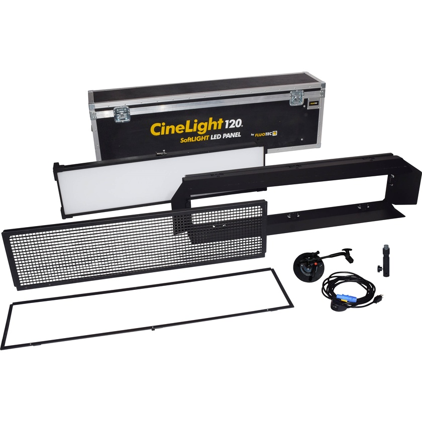 Fluotec Cinelight Production 120 LED SoftLIGHT 1-Light Kit with Flight Case
