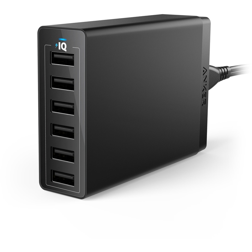Anker PowerPort 6-Port USB Wall Charger (Black)