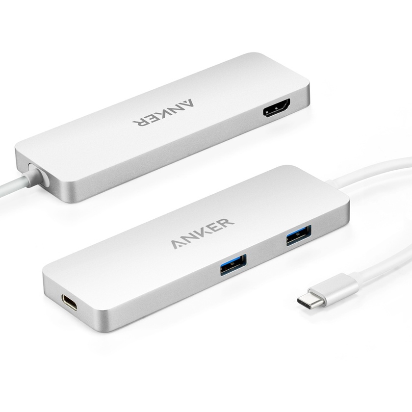 Anker USB-C Hub with HDMI & Power Delivery (Silver)