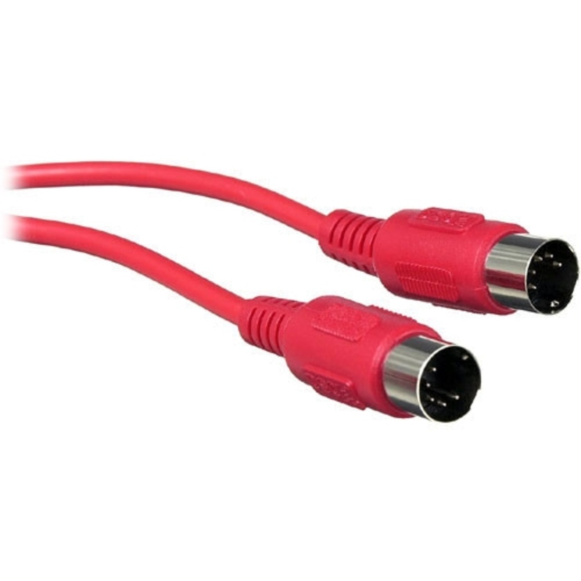 Hosa MIDI to MIDI STD Cable (Red, 4.6m)