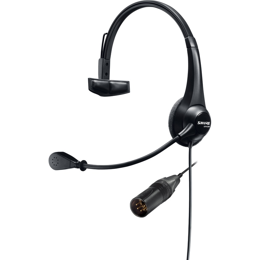 Shure BRH31M Lightweight Single-Sided Broadcast Headset (5-Pin XLR-M Cable)