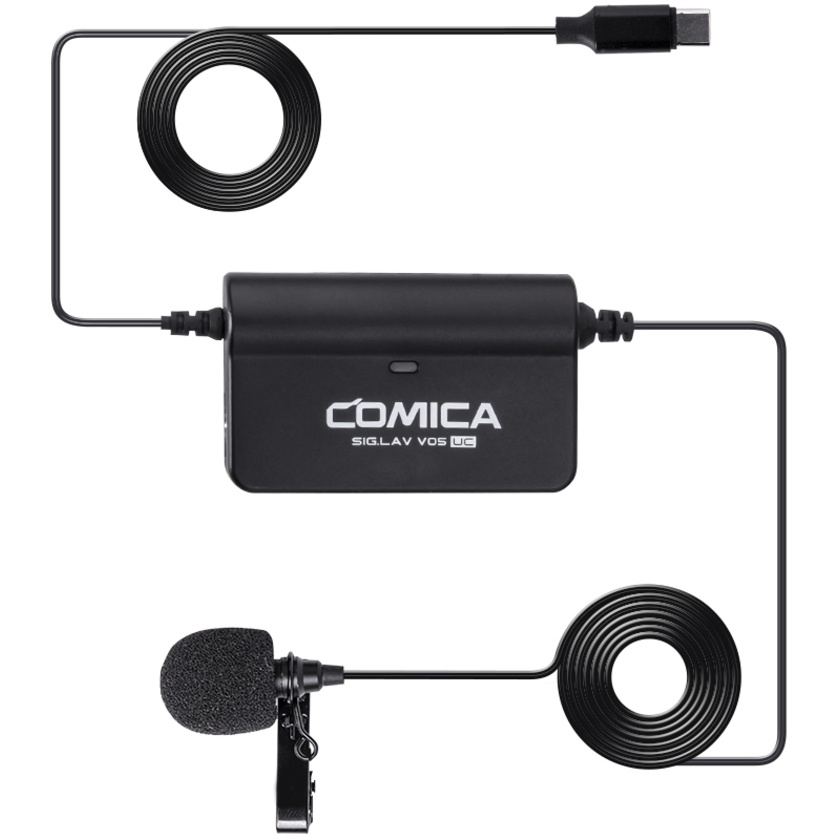 Comica Audio SIG.LAV V05(UC) Omnidirectional USB-C Lavalier Microphone (Black, 3m)