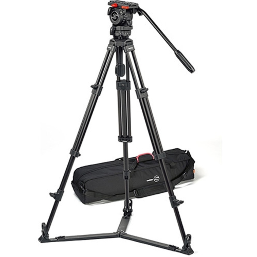Sachtler 0371A Tripod System with FSB 4 Fluid Head, Aluminum Legs & Ground Spreader