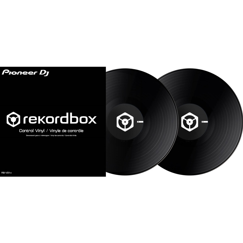Pioneer DJ RB-VD1-K Control Vinyl for rekordbox dj - Double Pack (Black)