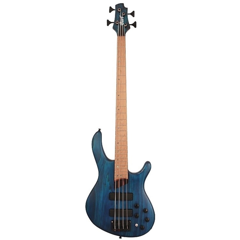 Cort B4 Plus AS Bass Guitar (Open Pore Aqua Blue)