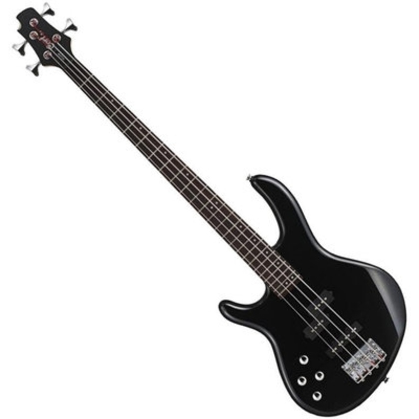 Cort Action Bass Plus Bass Guitar with Guitar Bag (Left-Handed, Black)