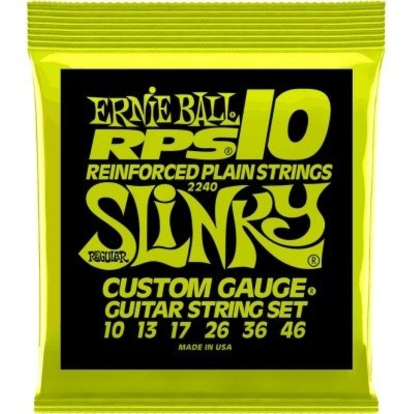 Ernie Ball 2240 Regular Slinky RPS Nickel Wound Electric Guitar Strings .010-.046