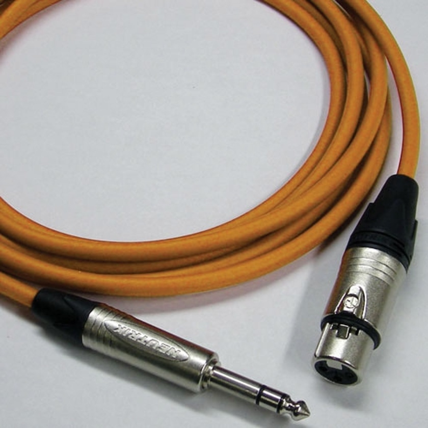 Canare Starquad XLRF-TRSM Cable (Orange, 50')