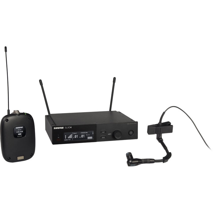 Shure SLXD14/98H Digital Wireless Cardioid Instrument Microphone System