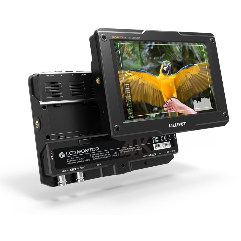 Lilliput H7S 7" 4K Ultra Brightness On-Camera Monitor