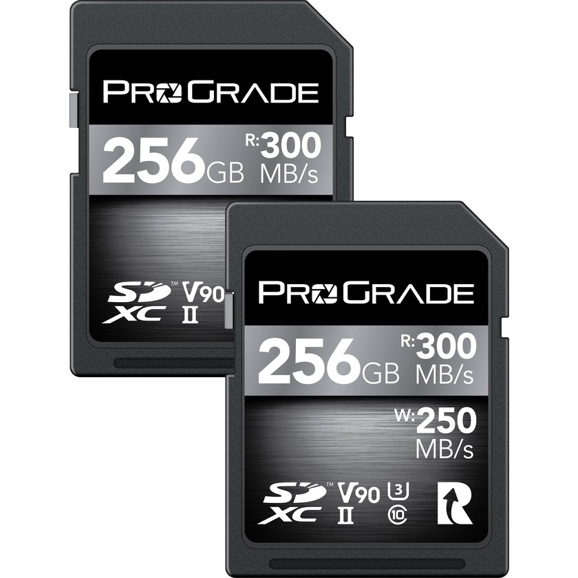 ProGrade Digital 256GB UHS-II SDXC Memory Cards (2-Pack)