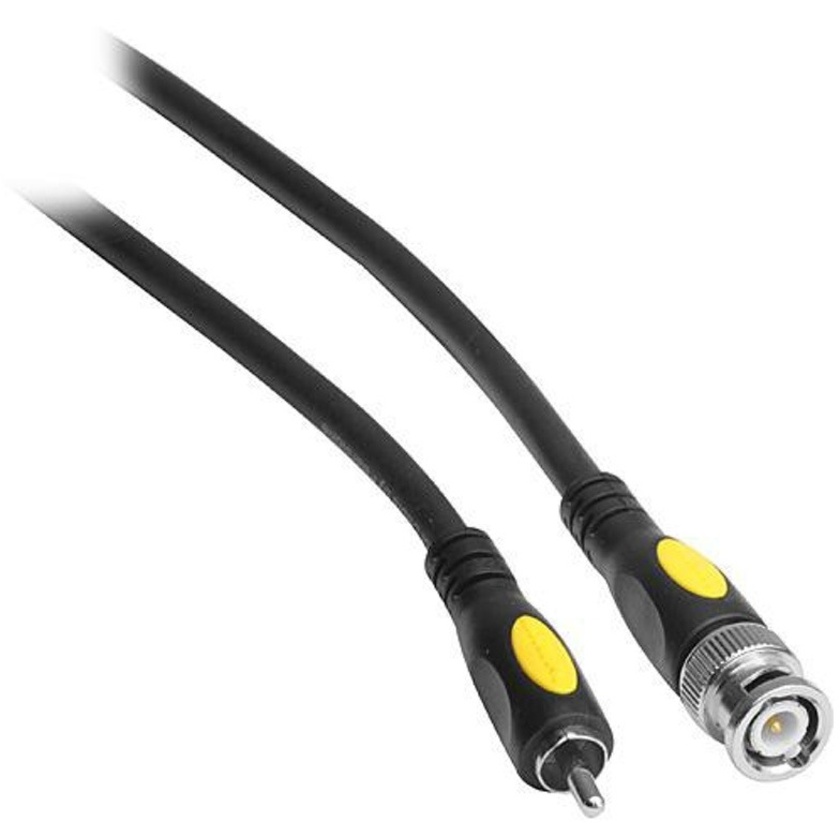 Pearstone BNC Male to RCA Male Video Cable 10'