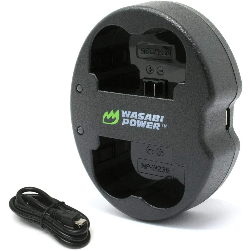 Wasabi Power Dual USB Battery Charger for Fujifilm NP-W235 and Fuji X-T4