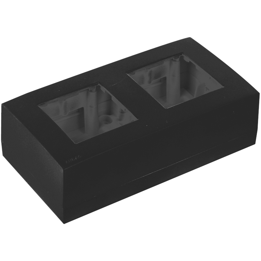 Audac WB45D-B Surface Mount Box Double 45 X 45 mm (Black)