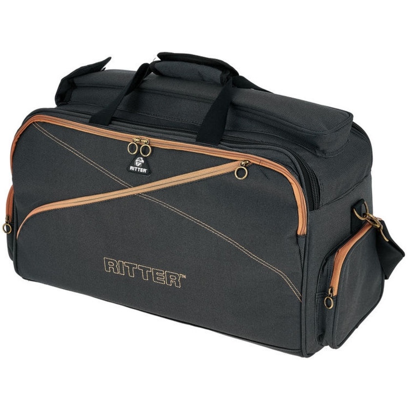 Ritter RBS7-TTR/MGB Triple Trumpet Bag (Misty Grey/Leather Brown)