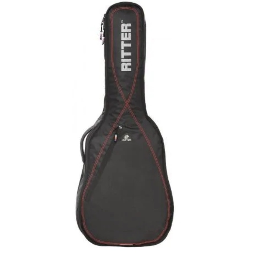 Ritter Performance RGP2-CH/BRD 1/2-Size Classical Guitar Bag (Black Red)