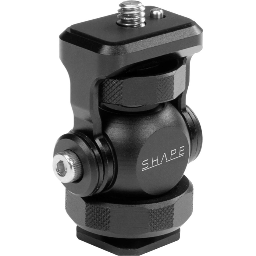 SHAPE Friction Swivel and Tilt Mount with Shoe Adapter to 1/4"-20 Screw