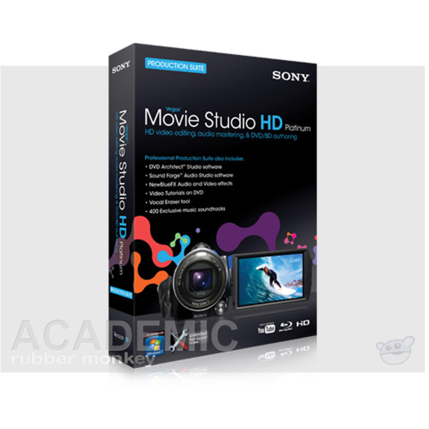 Sony Vegas Movie Studio HD Platinum 10 Production Suite Academic