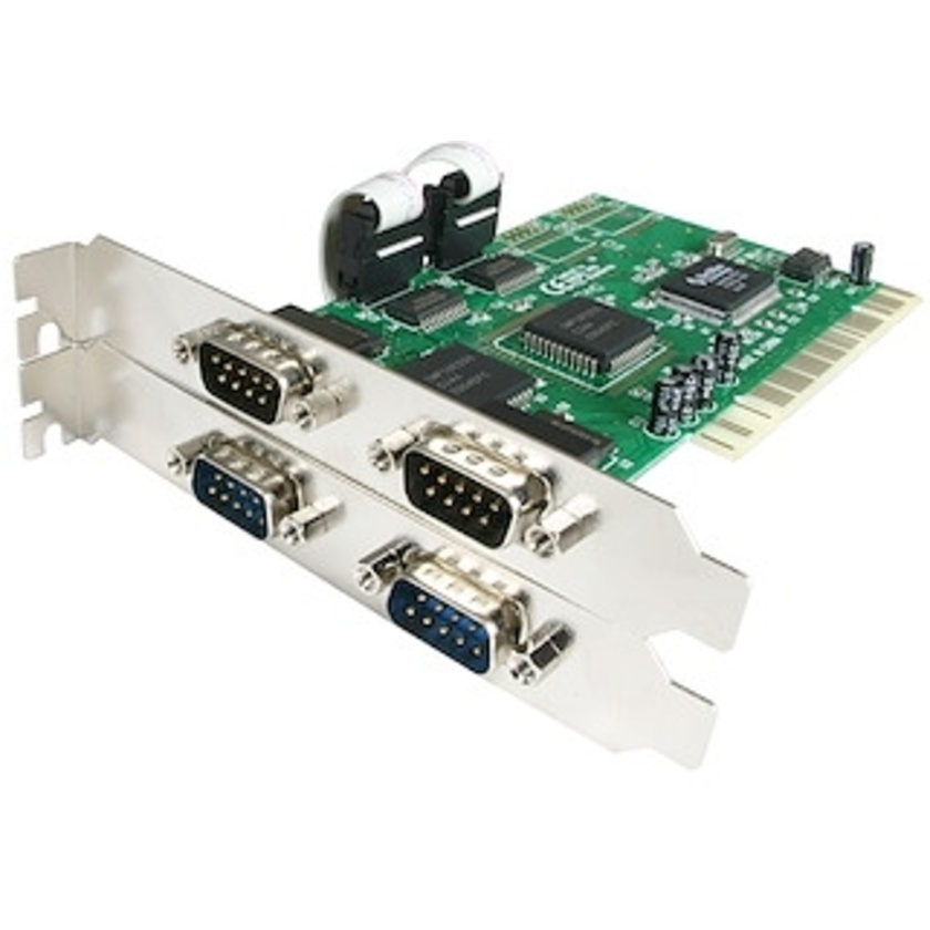 StarTech 4 Port PCI Low Profile RS232 Serial Adapter Card with 16550 UART