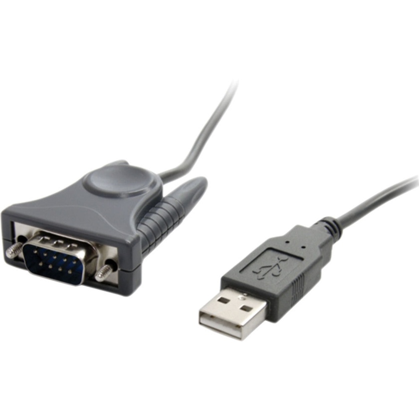 StarTech USB to RS232 DB9/DB25 Male to Male Serial Adapter Cable (Gray)