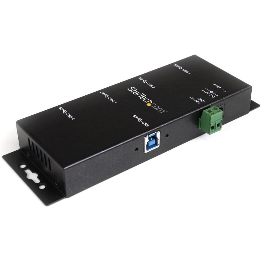 StarTech 4 Port Industrial Mountable Rugged USB 3.0 Hub