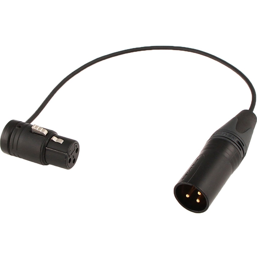 Cable Techniques Low-Profile 3-Pin XLR-F to 3-Pin XLR-M Shortie Mic Jumper Cable (22.8cm)