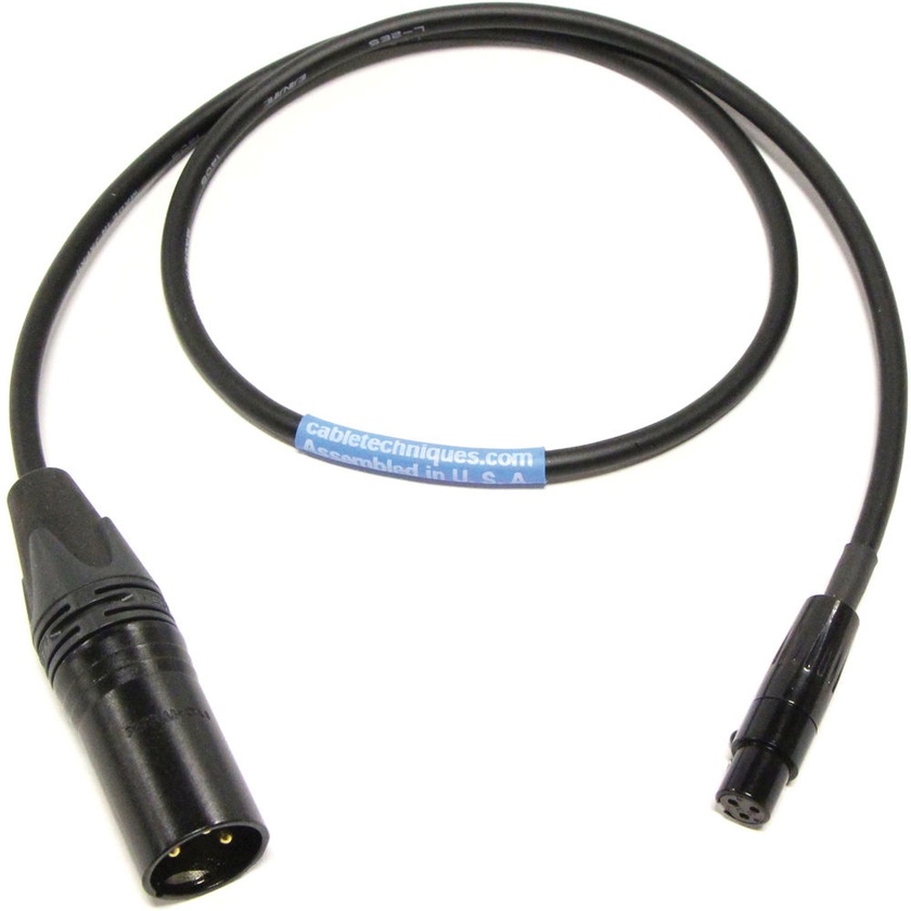 Cable Techniques CT-PLR3X-18K TA3F to XLR-3M Balanced Lectrosonics LR Receiver Cable (45.7cm)