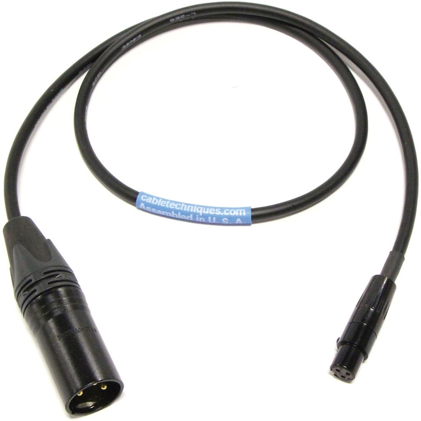 Cable Techniques CT-PLR3X-24K TA3F to XLR-3M Balanced Lectrosonics LR Receiver Cable (60.9cm)