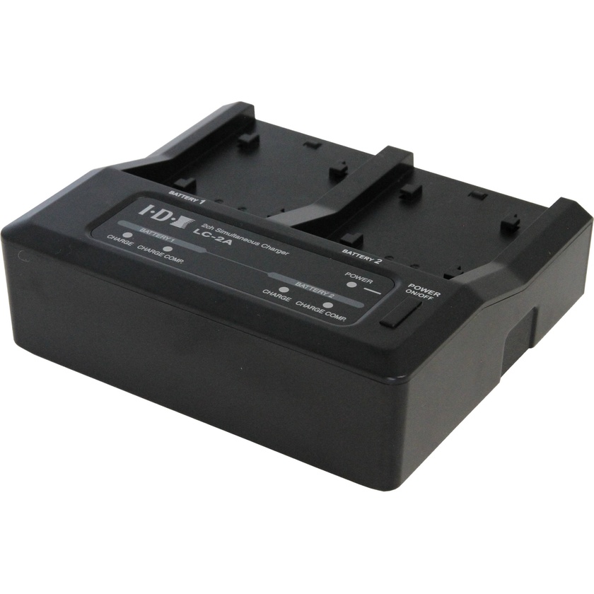 IDX System Technology LC-2A Two-Channel Charger for 7.4V Canon, Panasonic & Sony Batteries