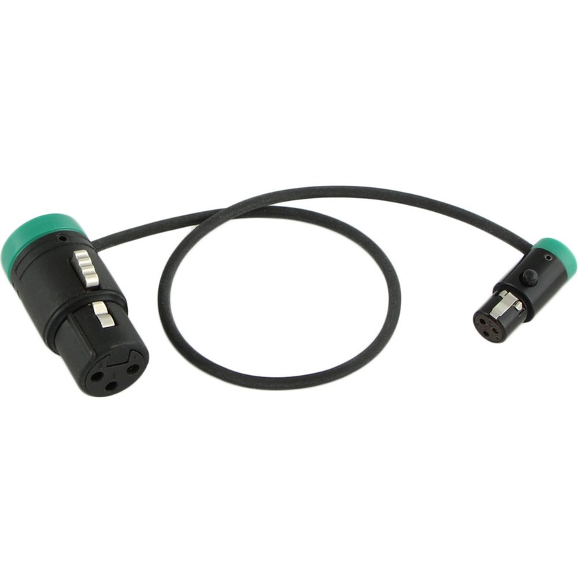 Cable Techniques CT-LPS-FX3T-12G Low-Profile LPXLR-3F to TA3F Cable (30.4cm, Green)