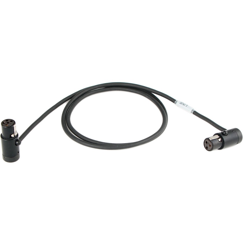 Cable Techniques Low-Profile TA3F to TA5F Adapter Cable (60.9cm, Black Caps)