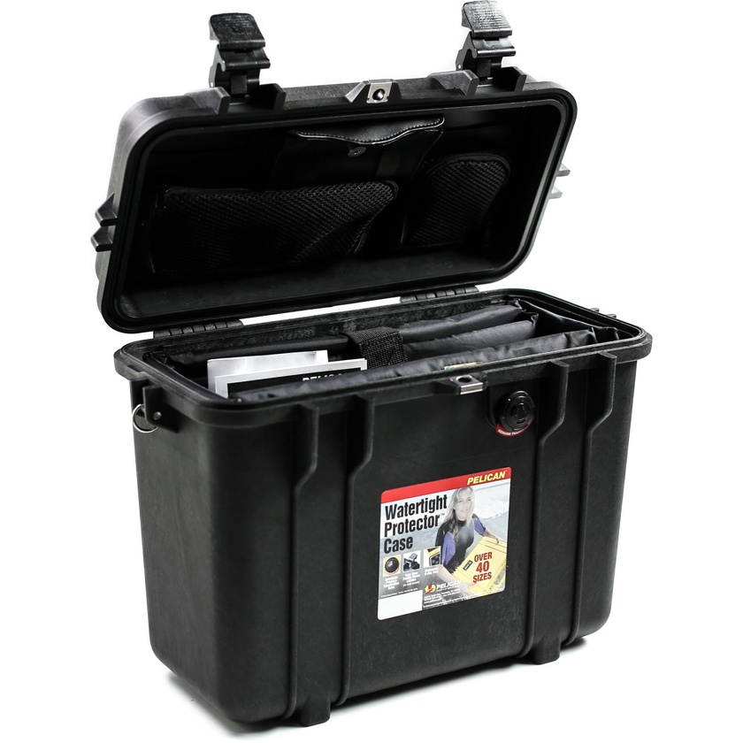 Pelican 1430 Top Loader Case (Black, With Office Dividers)