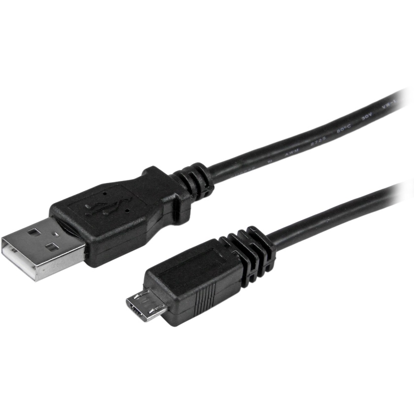 StarTech USB 2.0 Type-A to Micro-USB Cable (Black, 2m)