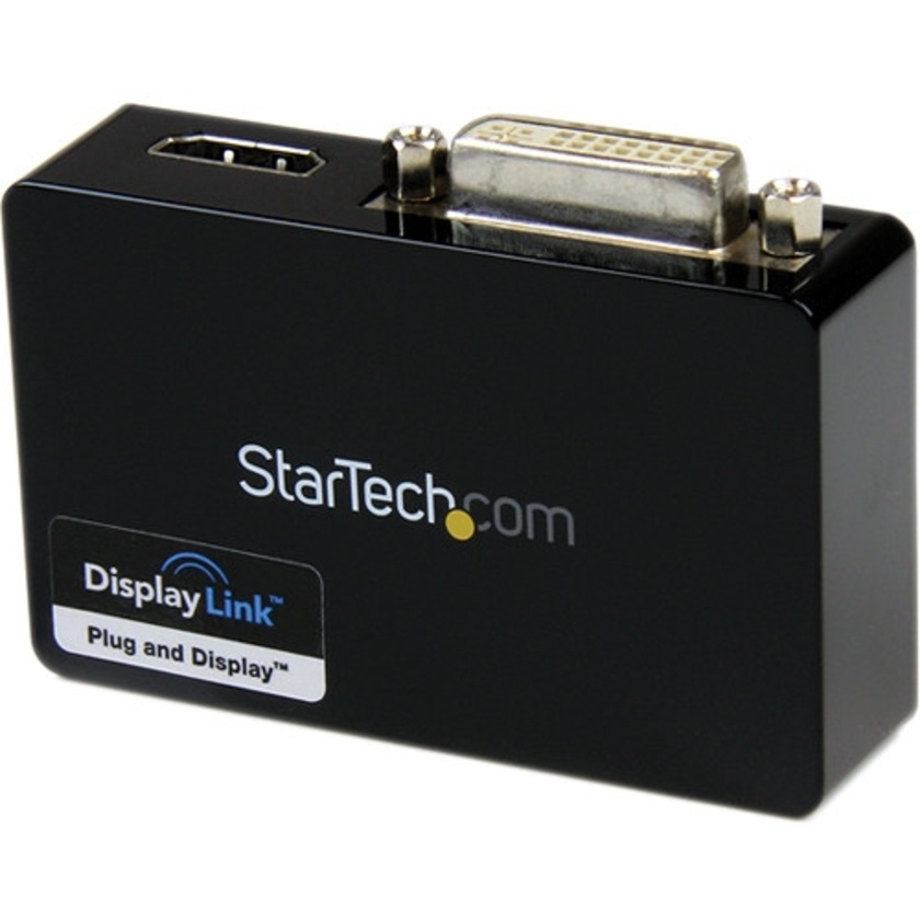 StarTech USB 3.0 to HDMI & DVI Dual Monitor External Video Card Adapter (Black)