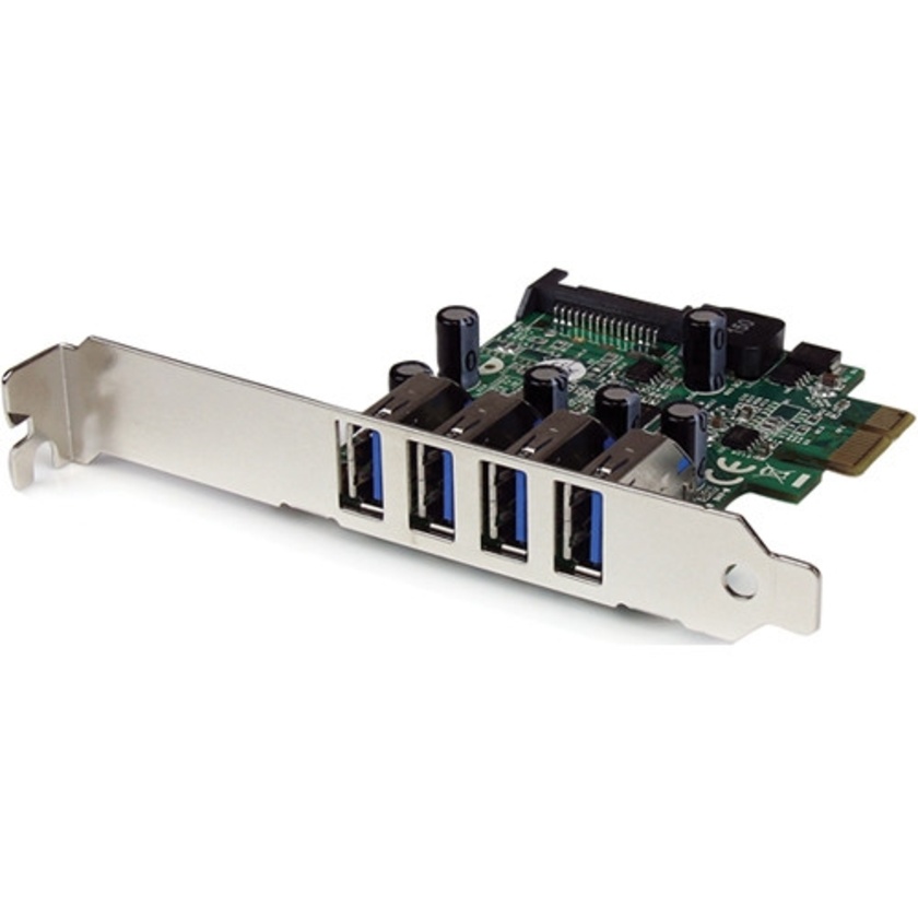 StarTech 4-Port SuperSpeed USB 3.0 PCIe Card with SATA Power Connector & UASP