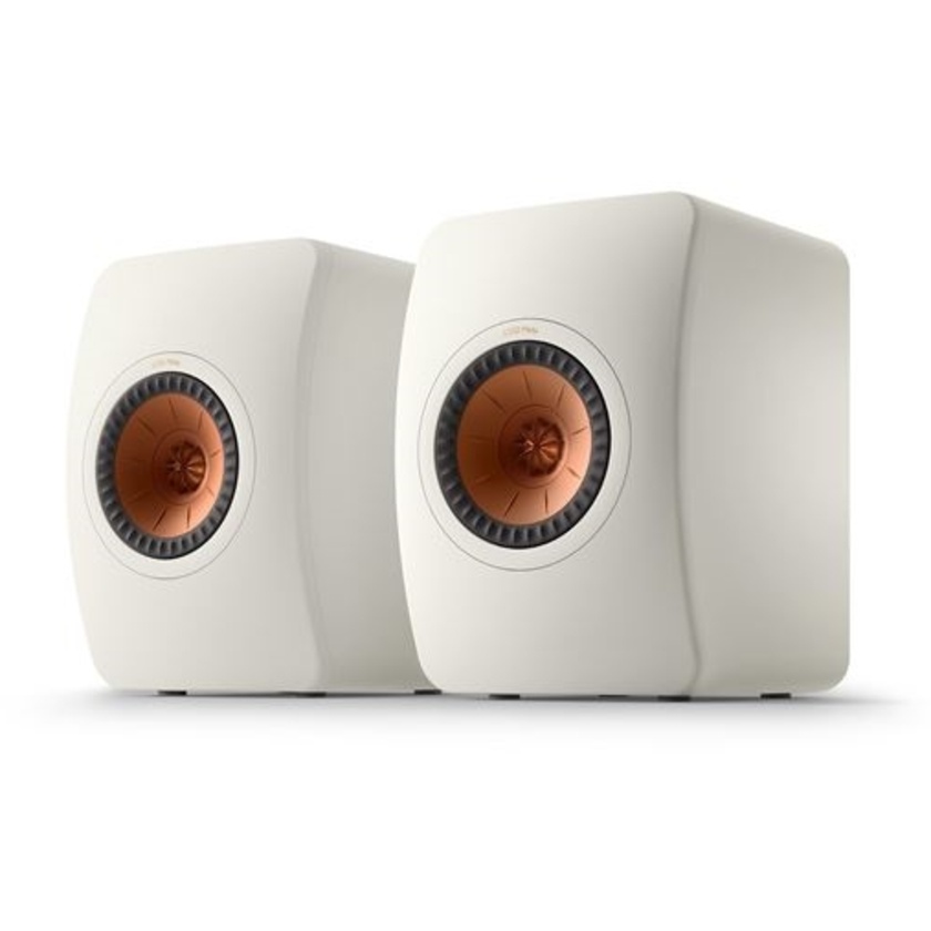 KEF LS50 Meta Passive Speakers Meta Material Absorption Technology (Mineral White, Pair)