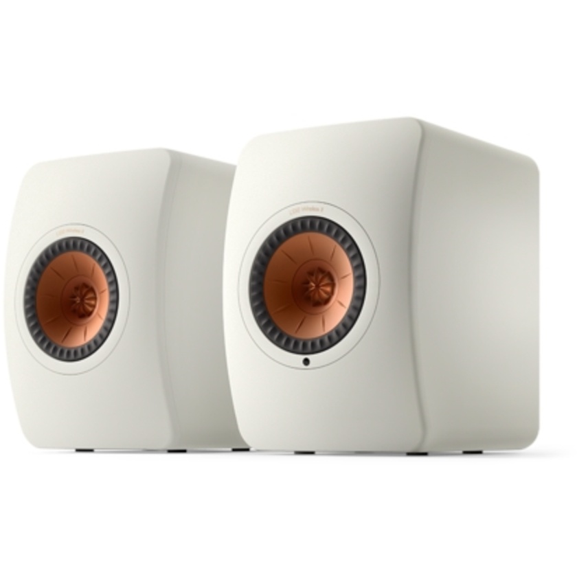 KEF LS50 Wireless II HIFI Speakers 5.25" (Mineral White, Pair)