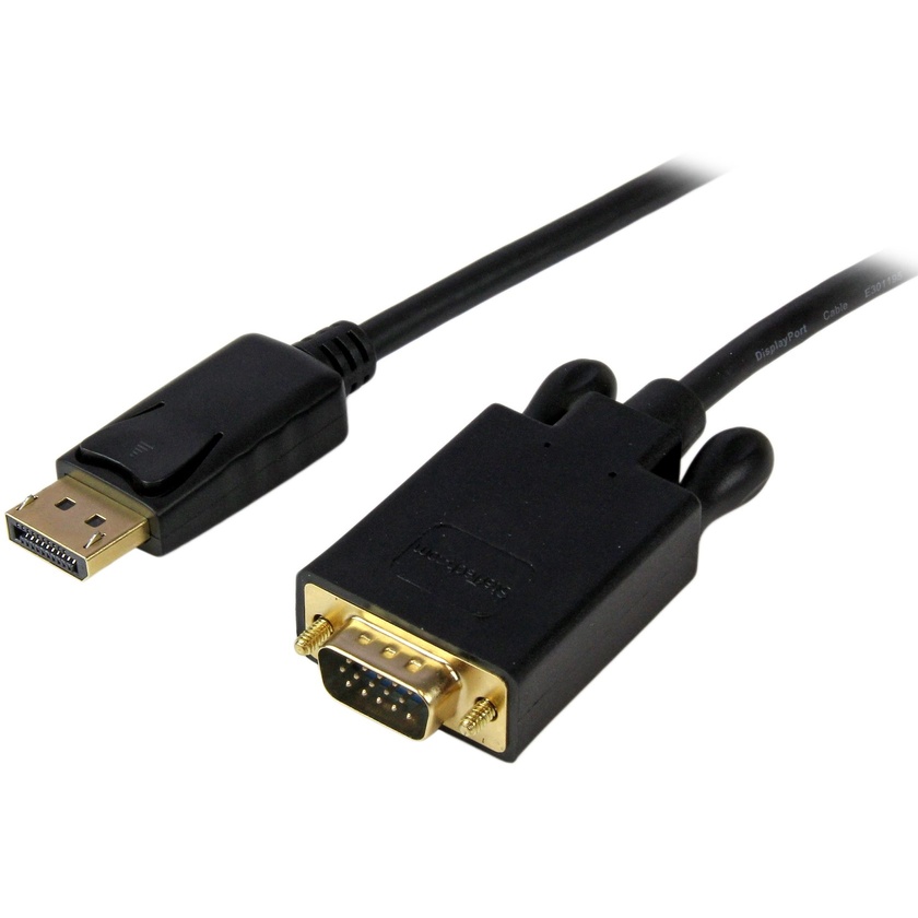 StarTech DisplayPort to VGA Video Adapter Converter (Black, 4.5m)