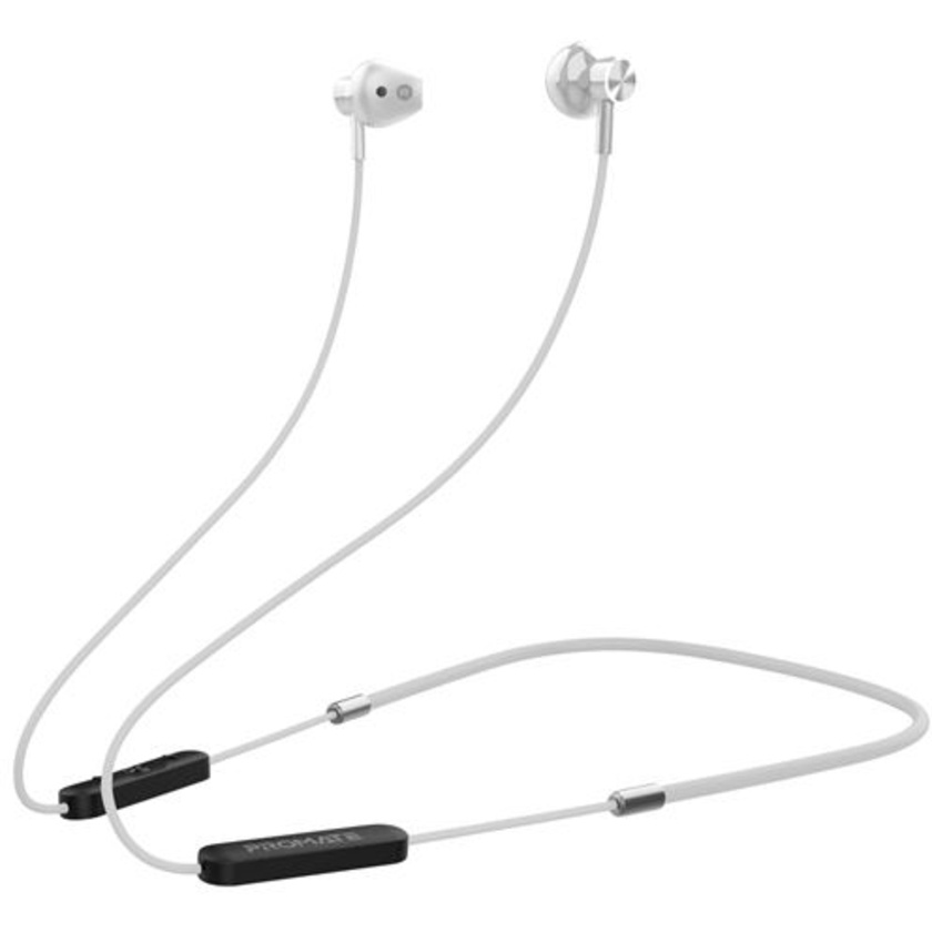 PROMATE Dynamic-X5 IPX5 Water-Resistant Sporty Wireless Headphones (Silver)