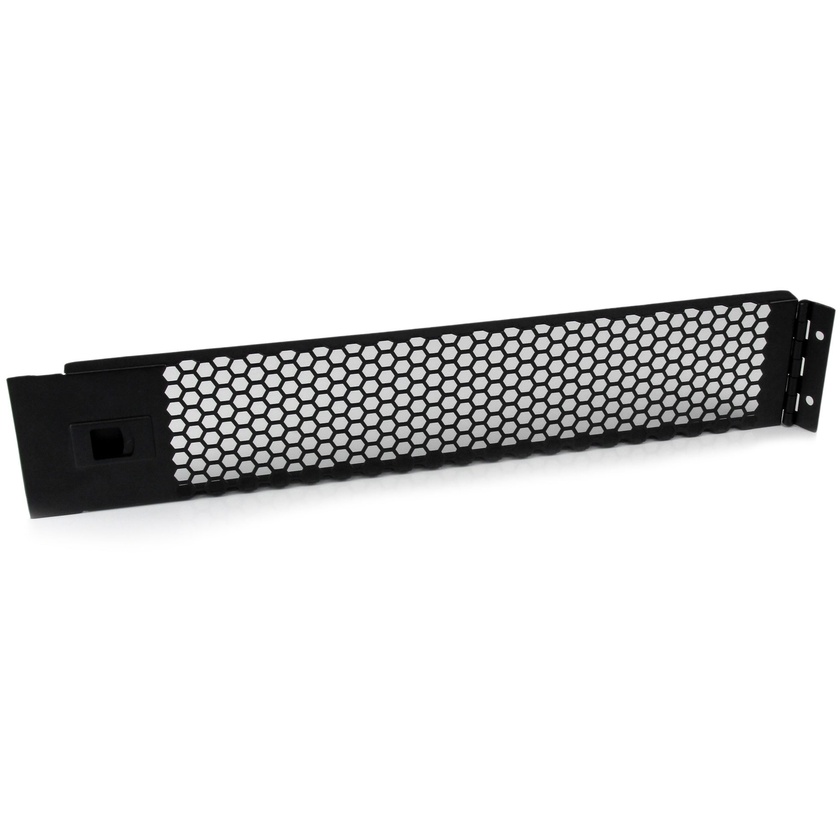 StarTech 2U Hinged & Vented Blank Rack Panel