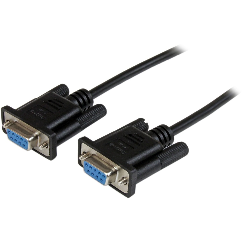 StarTech DB9 RS232 Null Modem Cable FF (Black, 1m)