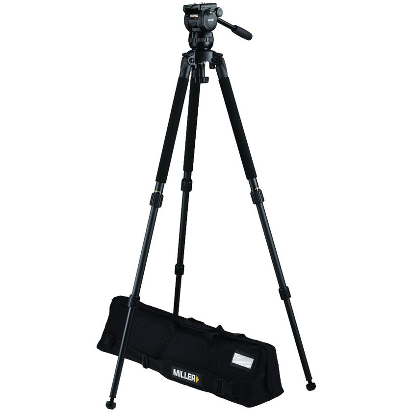Miller CX2 Fluid Head with Solo 75 2-Stage Alloy Tripod System