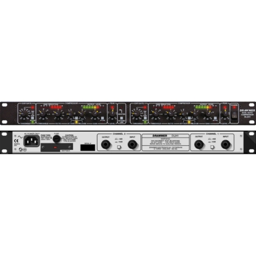 Drawmer DL241 1U Dual Compressor/Limiter Rackmount