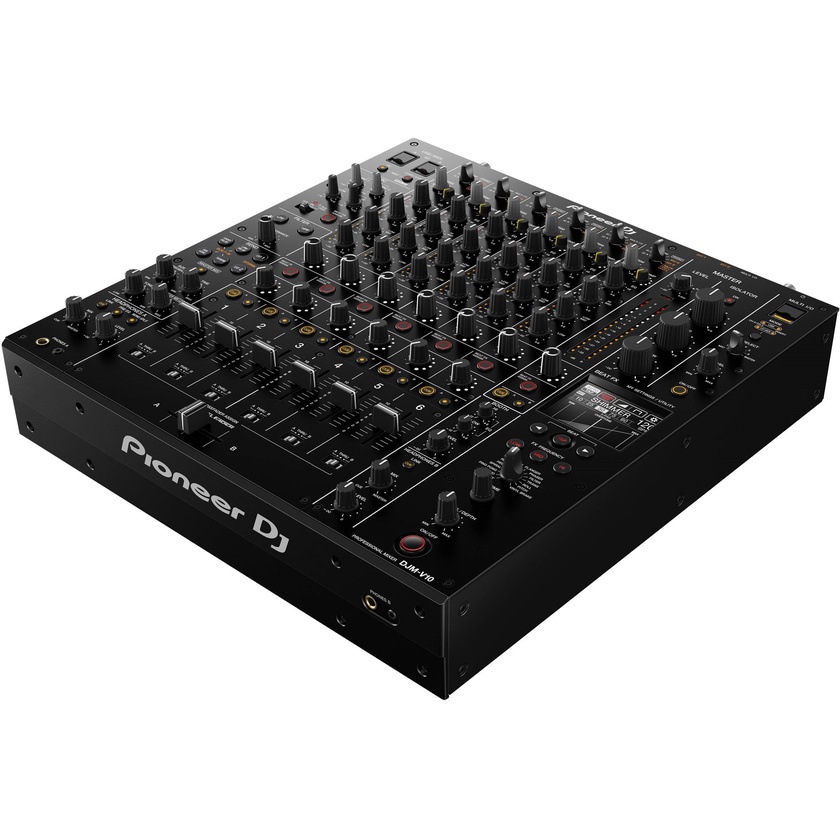 Pioneer DJ DJM-V10 6-Channel Professional DJ Mixer & Decksaver Pioneer DJ V10 Cover (Bundle)