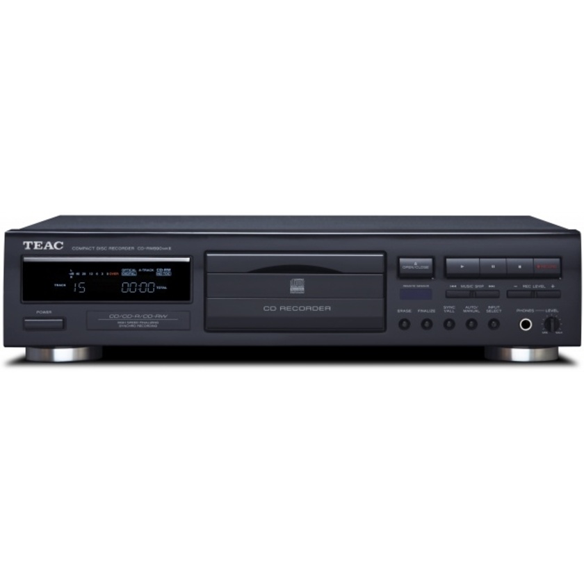 Teac CD-RW890MKII-B Simple-to-use CD Recorder with Advanced Auto-Record Functions