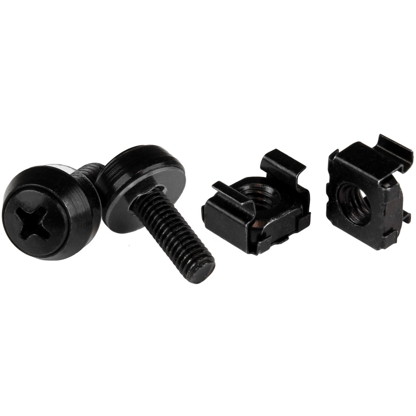 StarTech M5 Screws and Cage Nuts (100 Pack, Black)